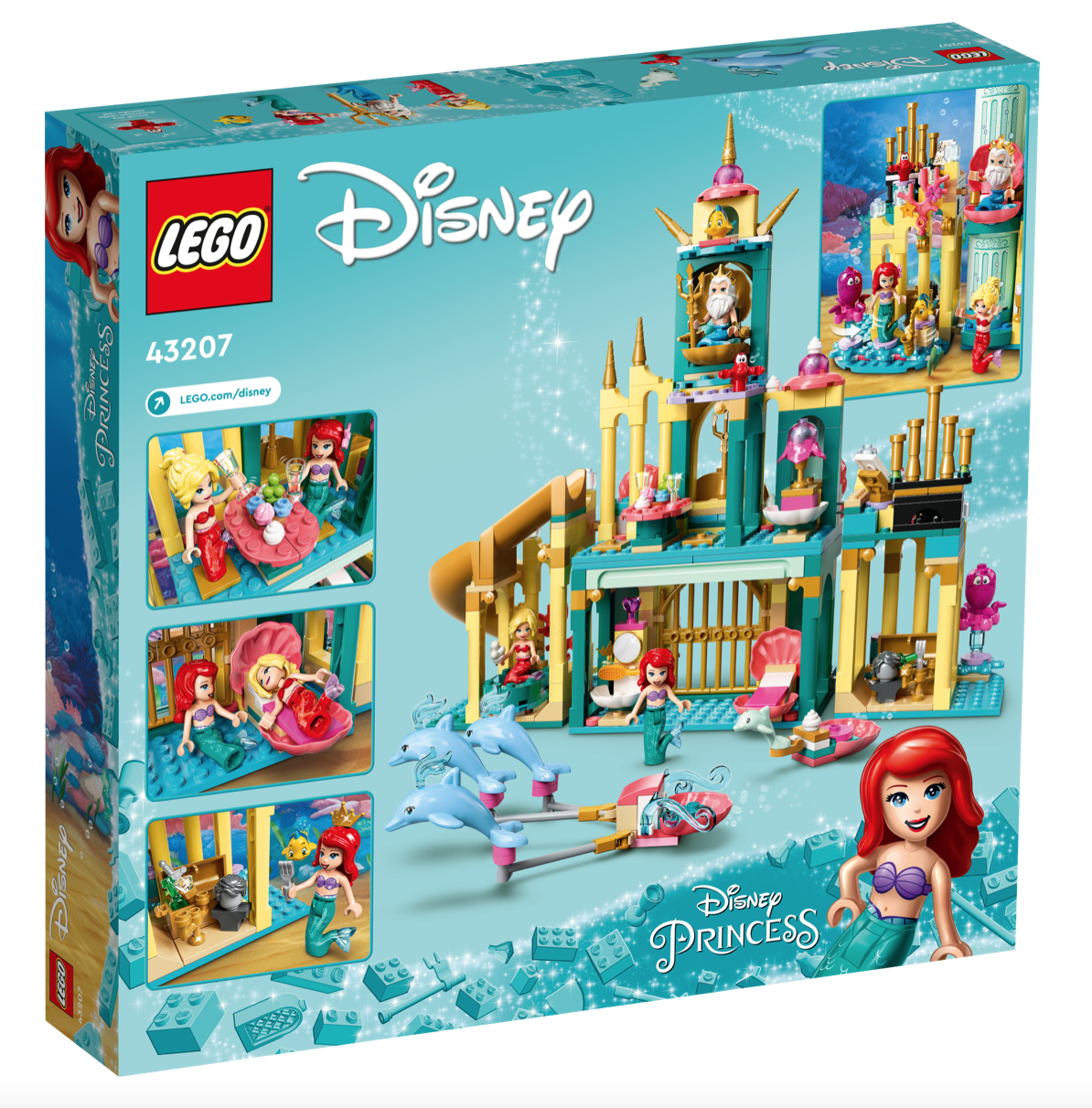 [飛米樂高積木磚賣店] LEGO 43207 Disney-小美人魚的海底宮殿