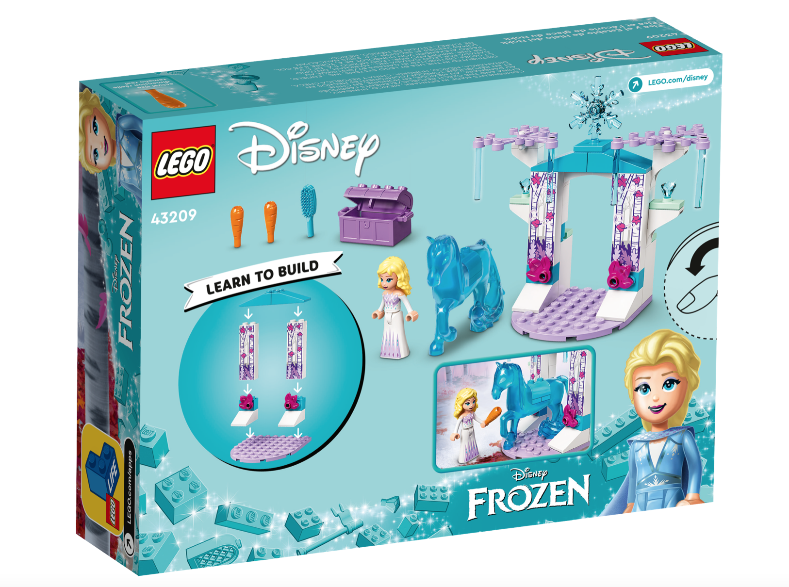 [飛米樂高積木磚賣店] LEGO 43209 Disney-艾莎和Nokk的冰雪馬廄