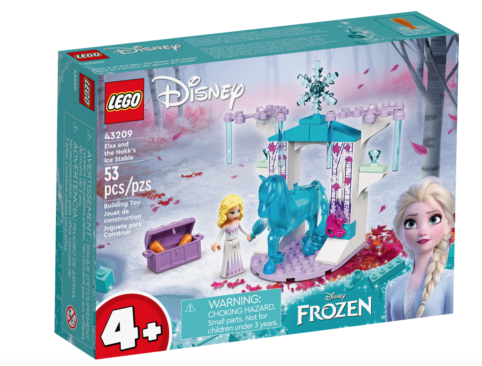 [飛米樂高積木磚賣店] LEGO 43209 Disney-艾莎和Nokk的冰雪馬廄