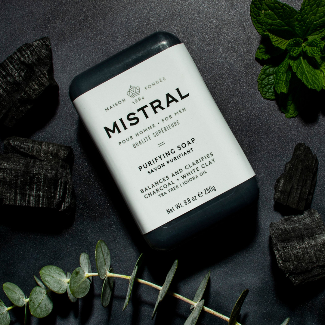 美國 Mistral - 淨化控油 洗臉沐浴二合一 香氛沐浴皂 / 洗面皂