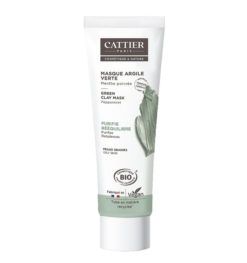 Cattier Organic Green Clay Mask Oily Skin 有機綠泥面膜 100ml