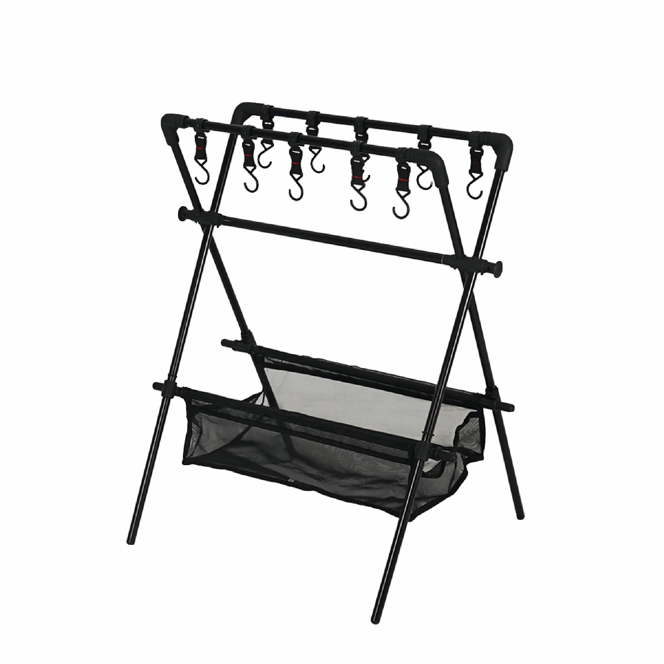 【韓國CLS】戶外摺疊瀝水置物掛架(含10掛勾)