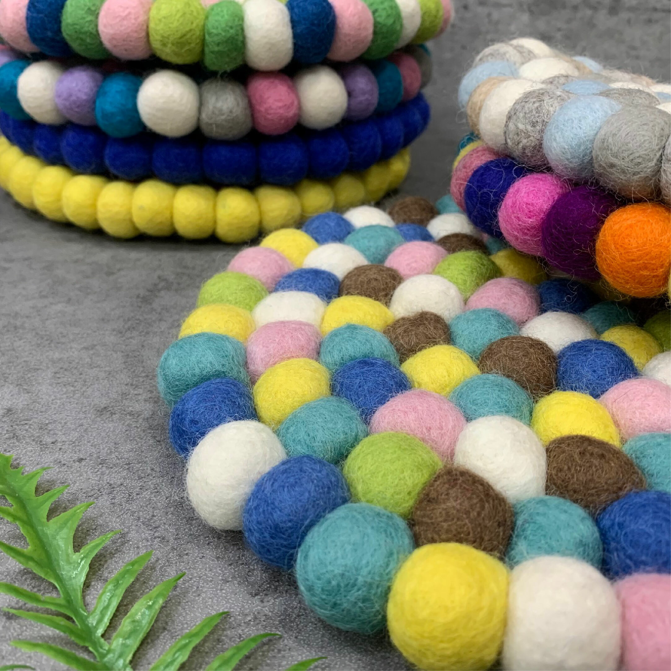 【CampWorld】逐露天下尼泊爾羊毛氈杯墊