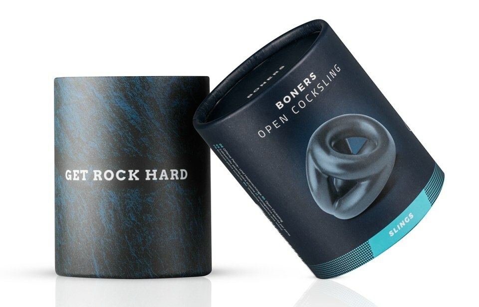 Boners 立體陰莖及陰囊環 灰色