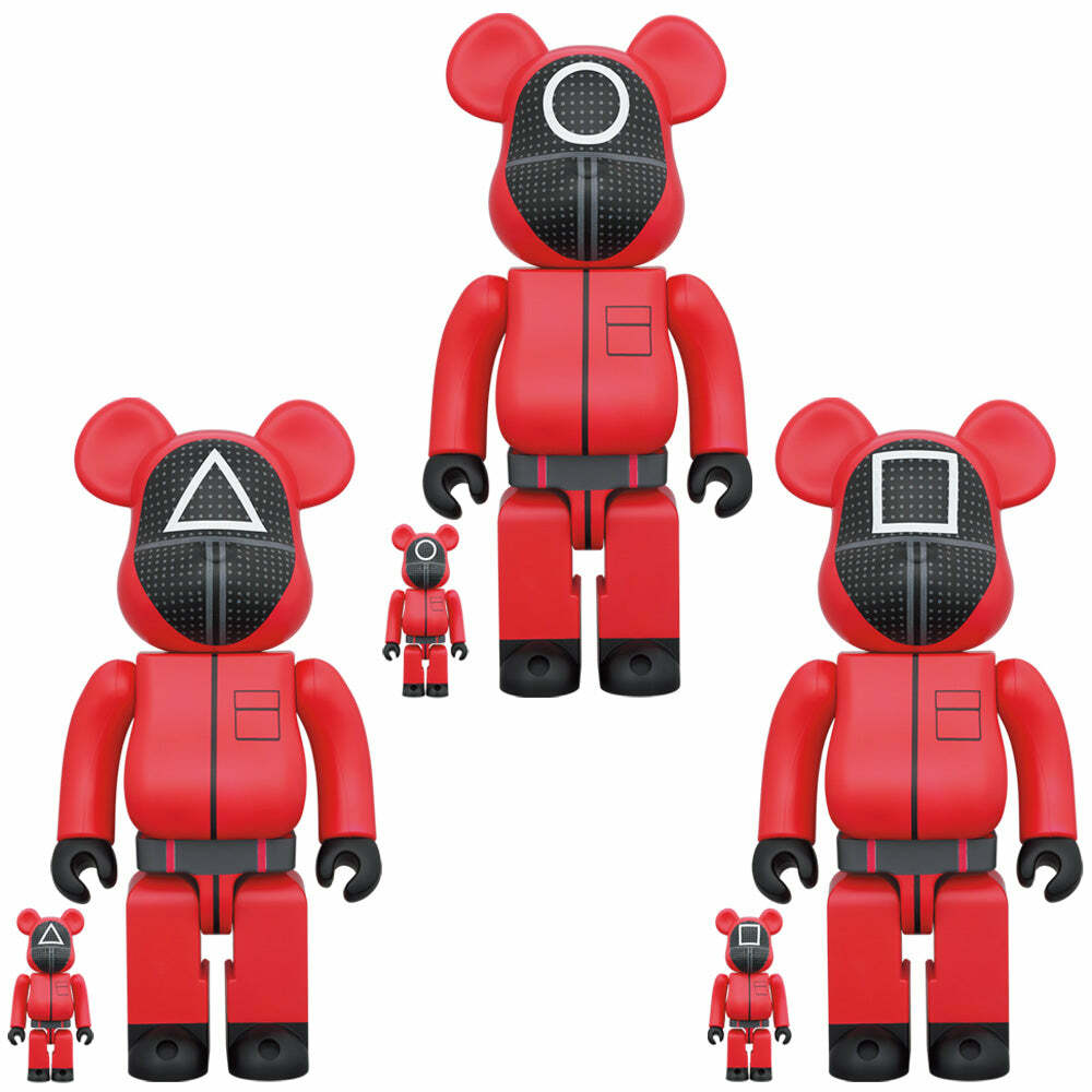 Bearbrick SQUID GAME GUARD “△-