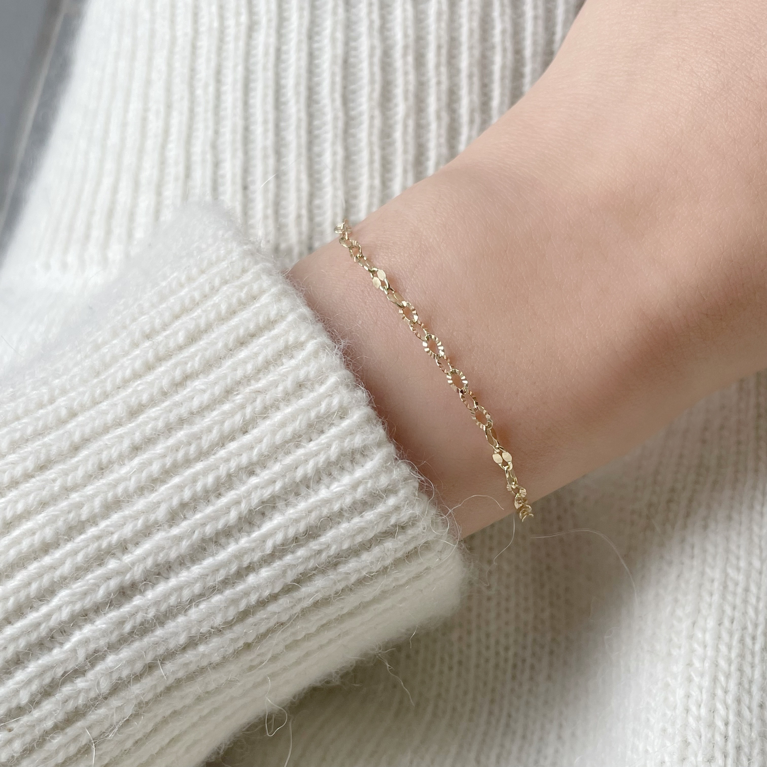 14K切花buckle手鏈