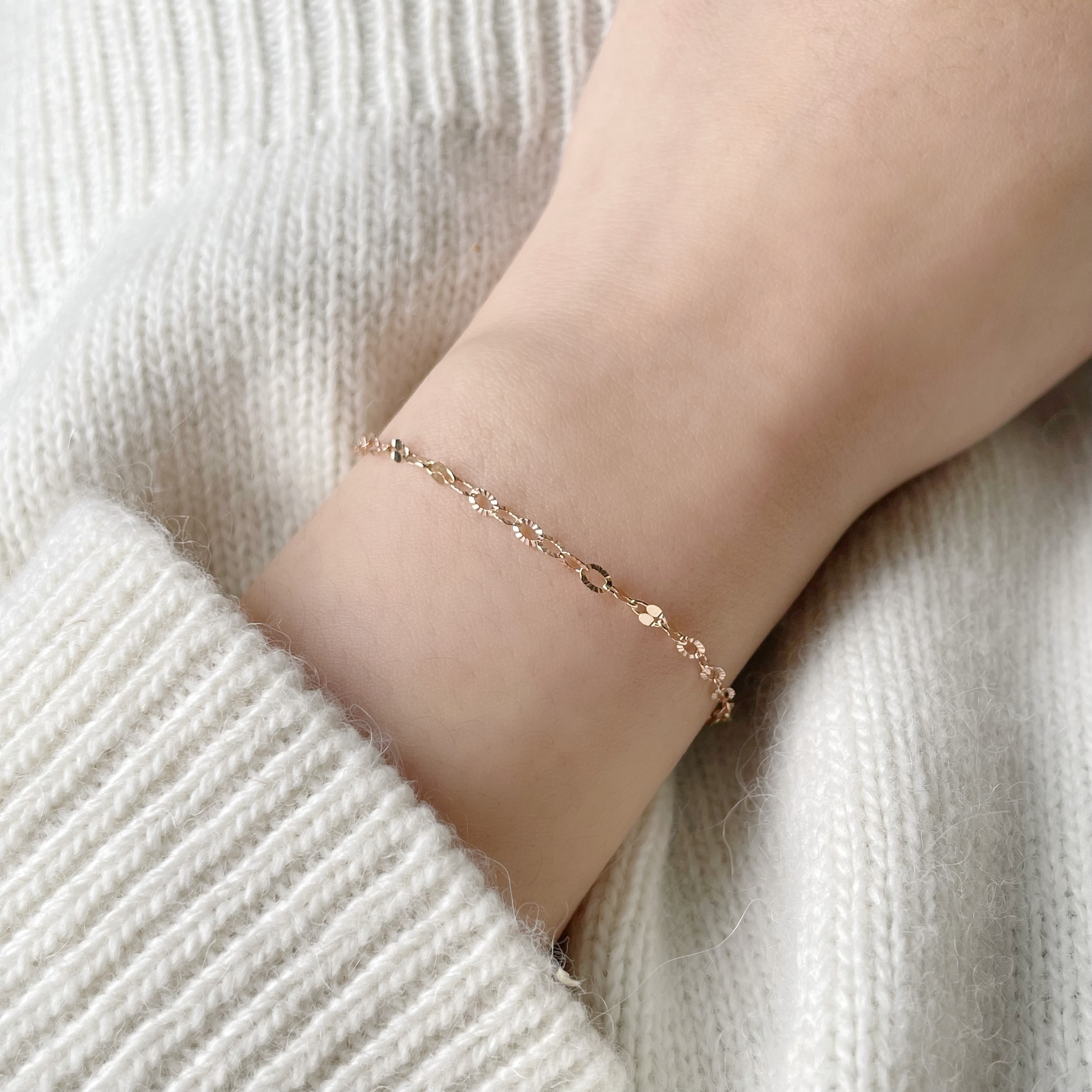 14K切花buckle手鏈