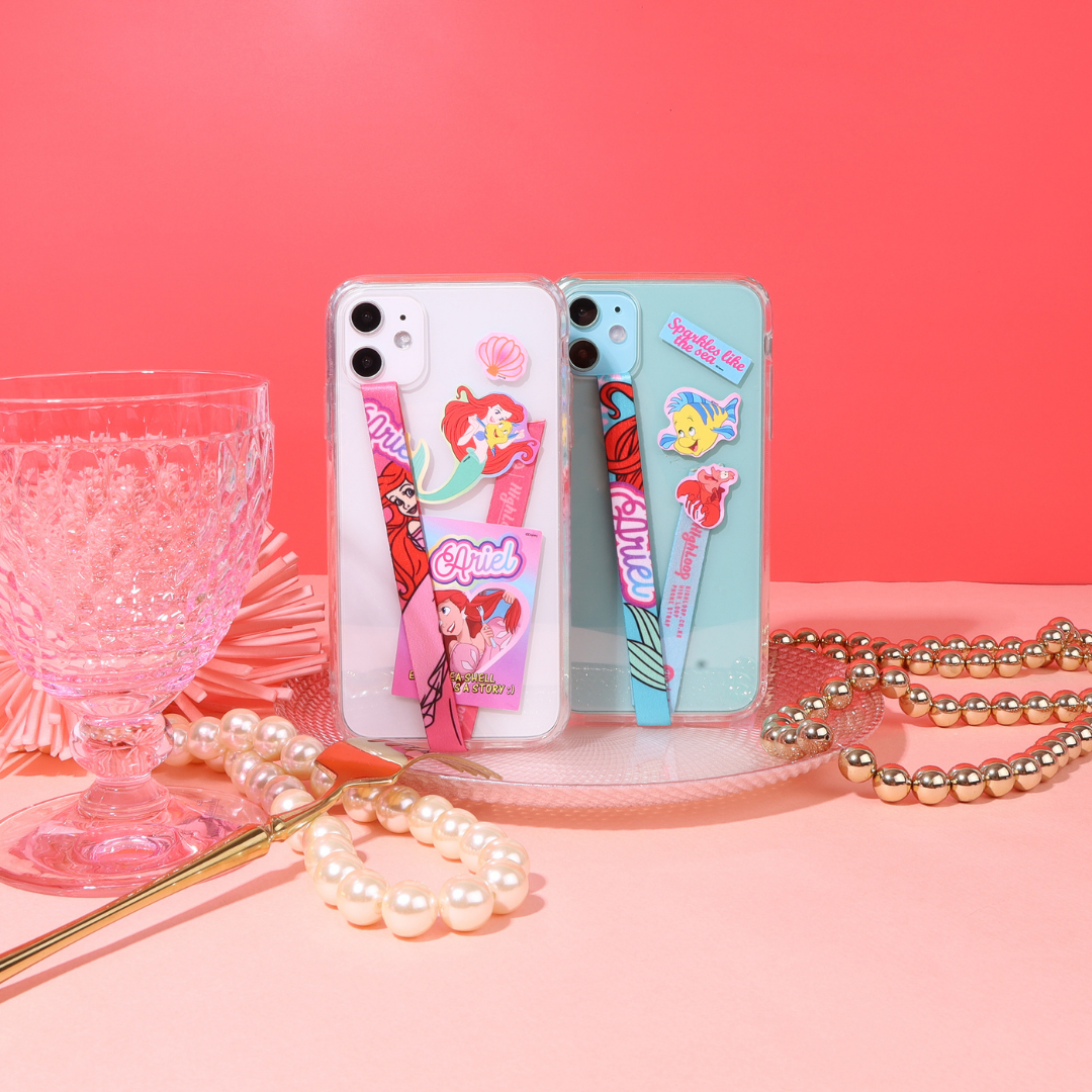 迪士尼 Disney-Highloop x 手機帶(2條裝) 附專屬卡通貼紙-公主系列