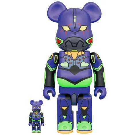 Bearbrick - Evangelion EVA Unit 01 (new paint version) 100%+400%