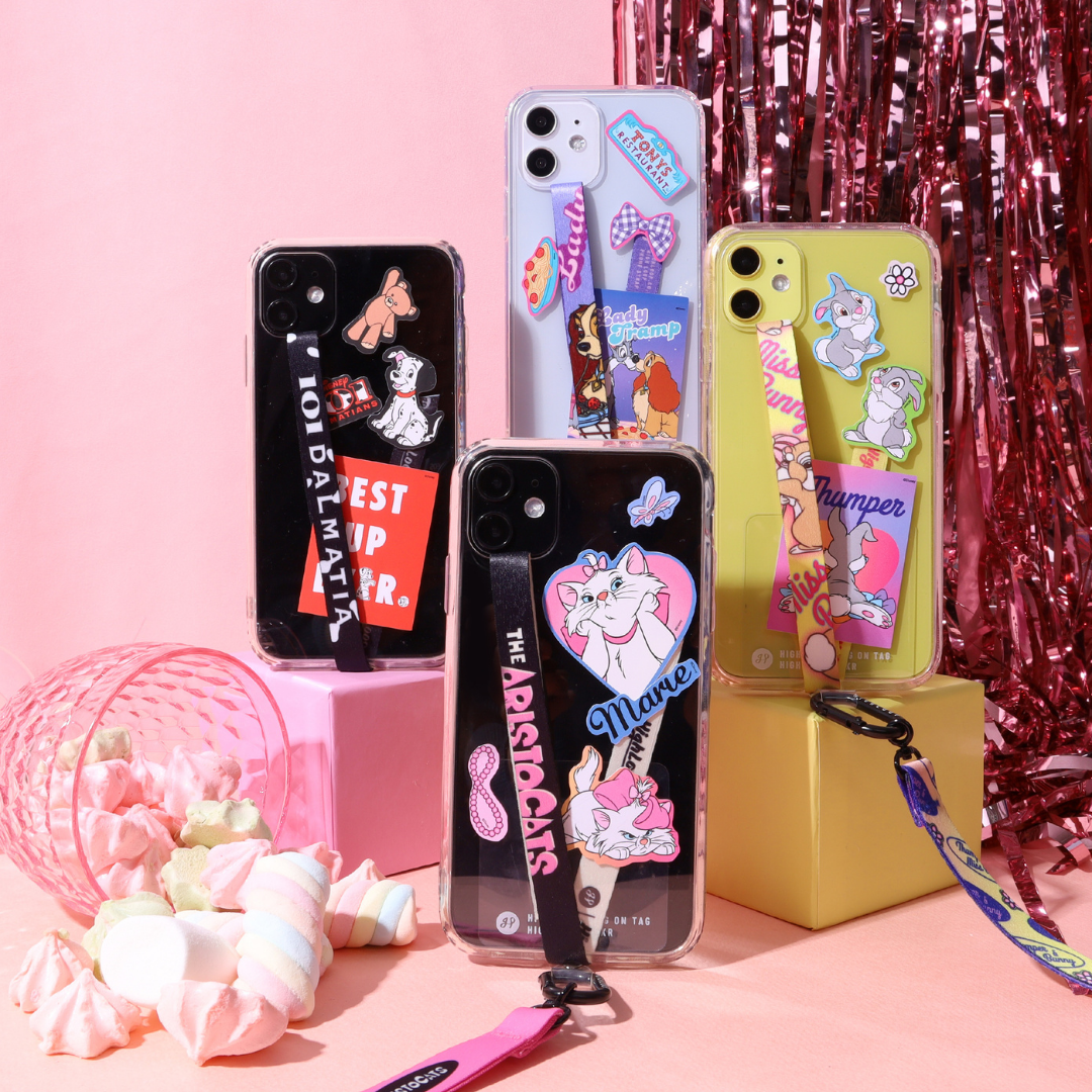 Disney-Highloop x 手機帶(2條裝) 附專屬卡通貼紙-迪士尼卡通人物系列