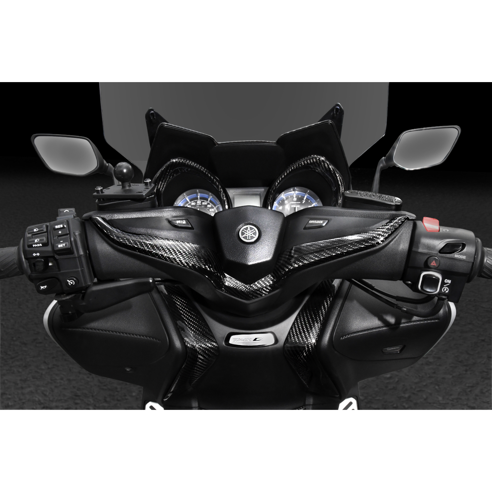 Carbon Fiber Leg Shield Mole Covers for Yamaha TMAX