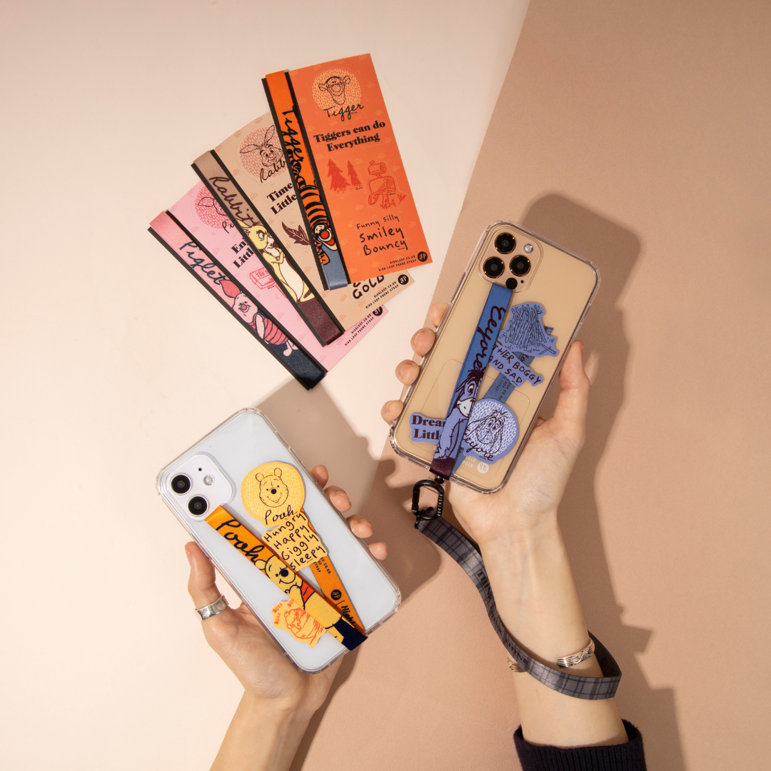 迪士尼 Disney-Highloop x 手機帶(單條裝) 附專屬卡通貼紙-小熊維尼與朋友系列