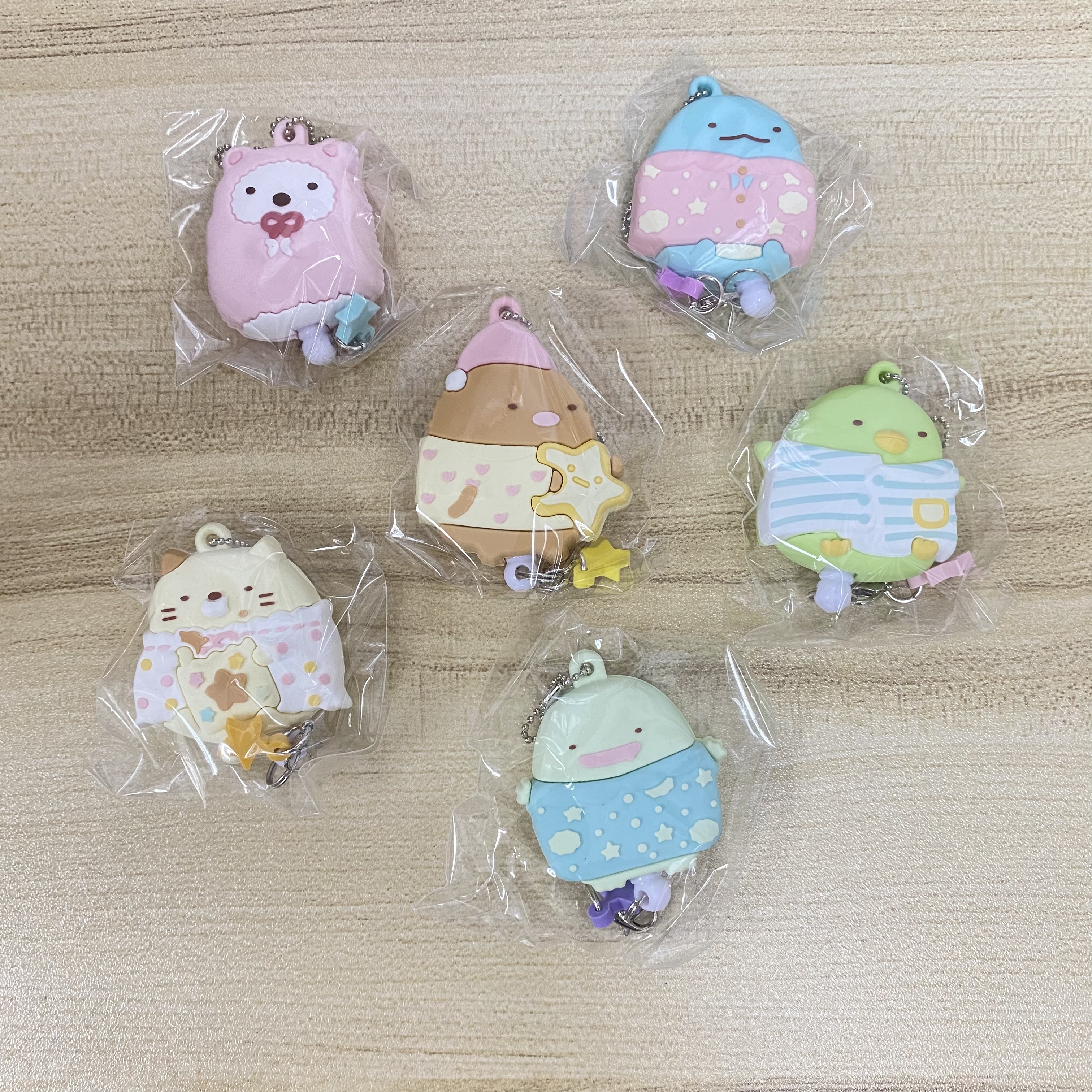 角落生物公仔伸縮匙扣扭蛋-