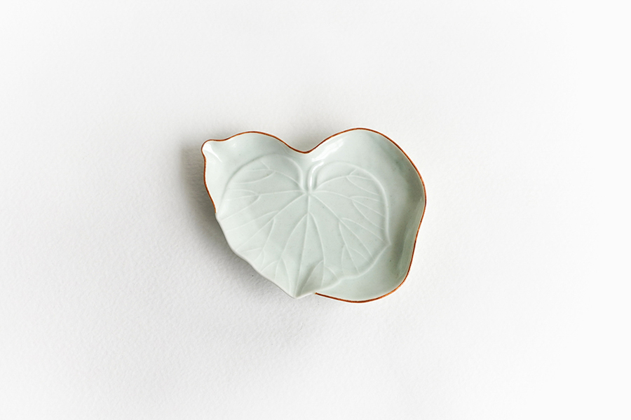 宮岡麻衣子-白磁瓢型小皿