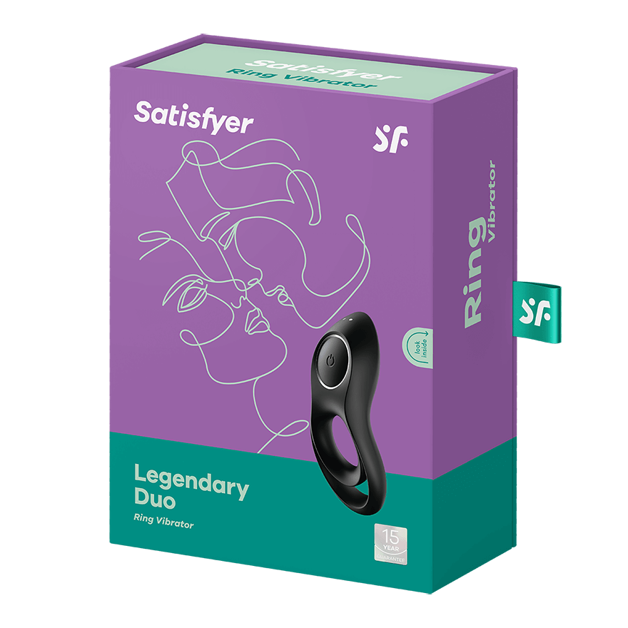 Satisfyer Legendary Duo 雙環持久震動器 黑色