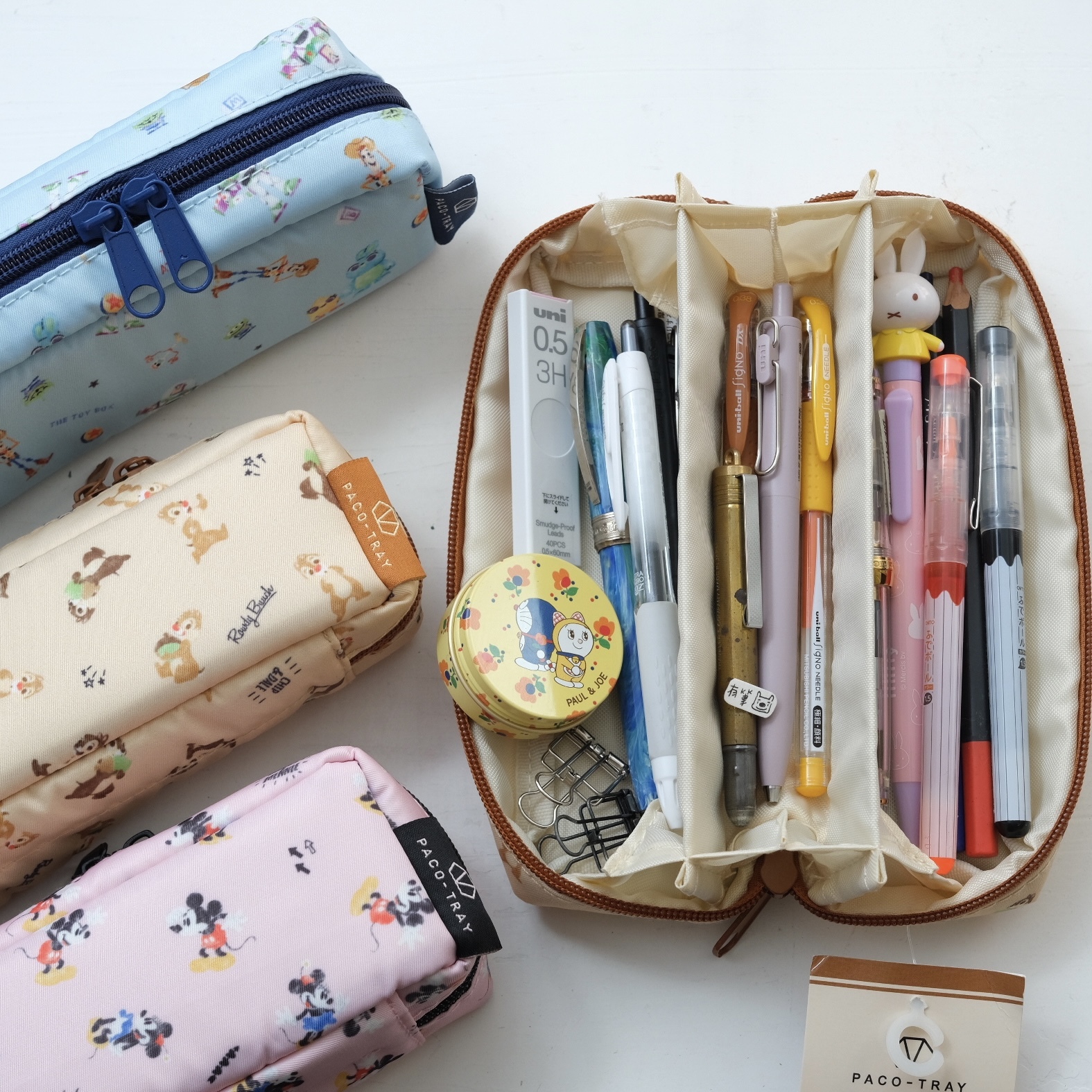 PACO-TRAY 托盤式筆袋 / 日本 Kamio Disney 玩具總動員 米老鼠 奇奇蒂蒂