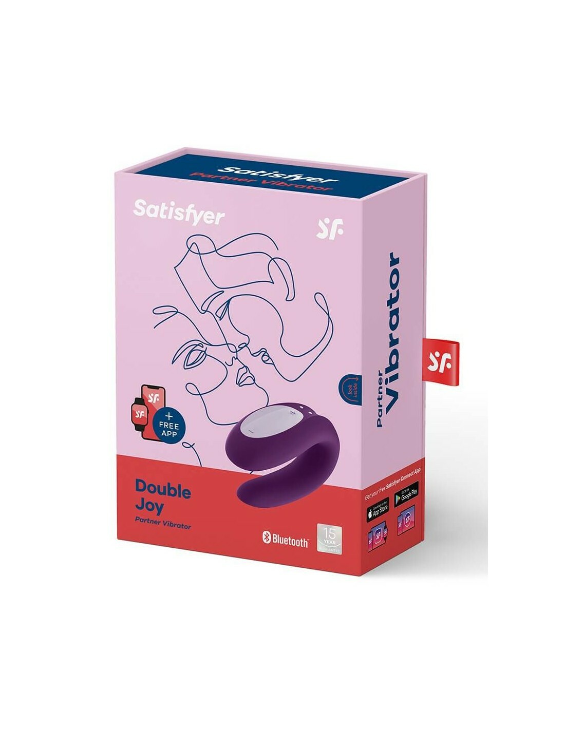 Satisfyer Double Joy Couple Vibrator Purple