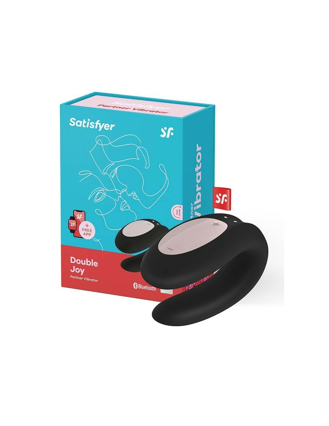 Satisfyer Double Joy 情侶共震器 黑色