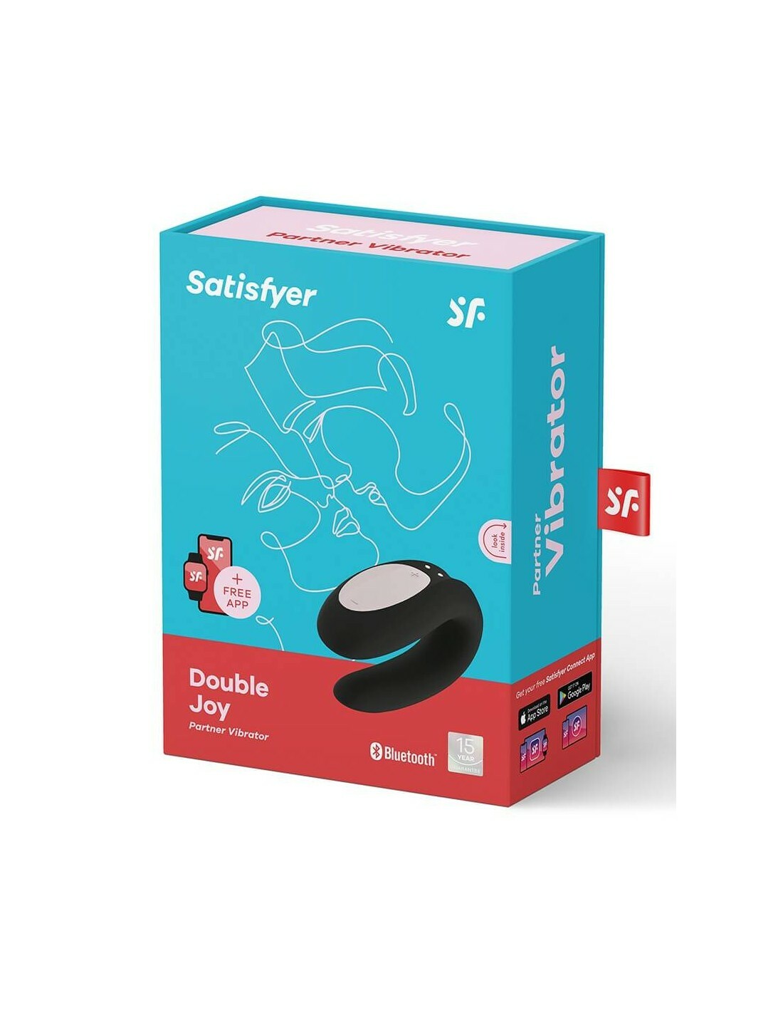 Satisfyer Double Joy 情侶共震器 黑色