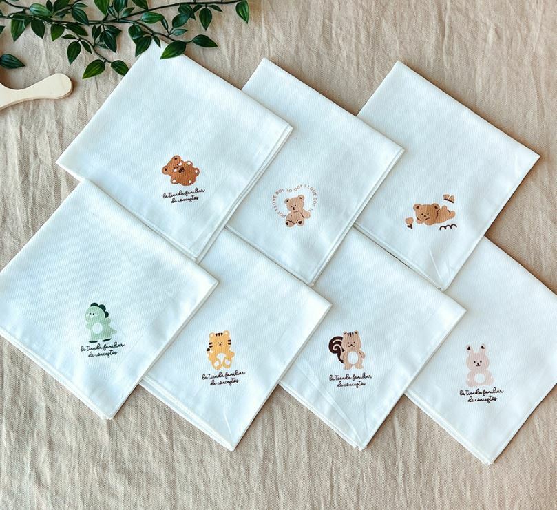 Dot to Dot 壓花棉紗巾