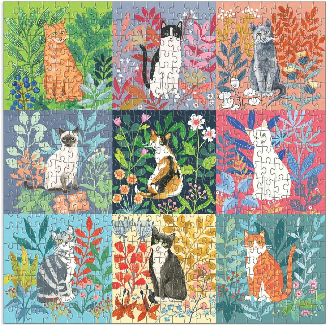 【GALISON】Good Puzzle Co. 貓和花 500片拼圖