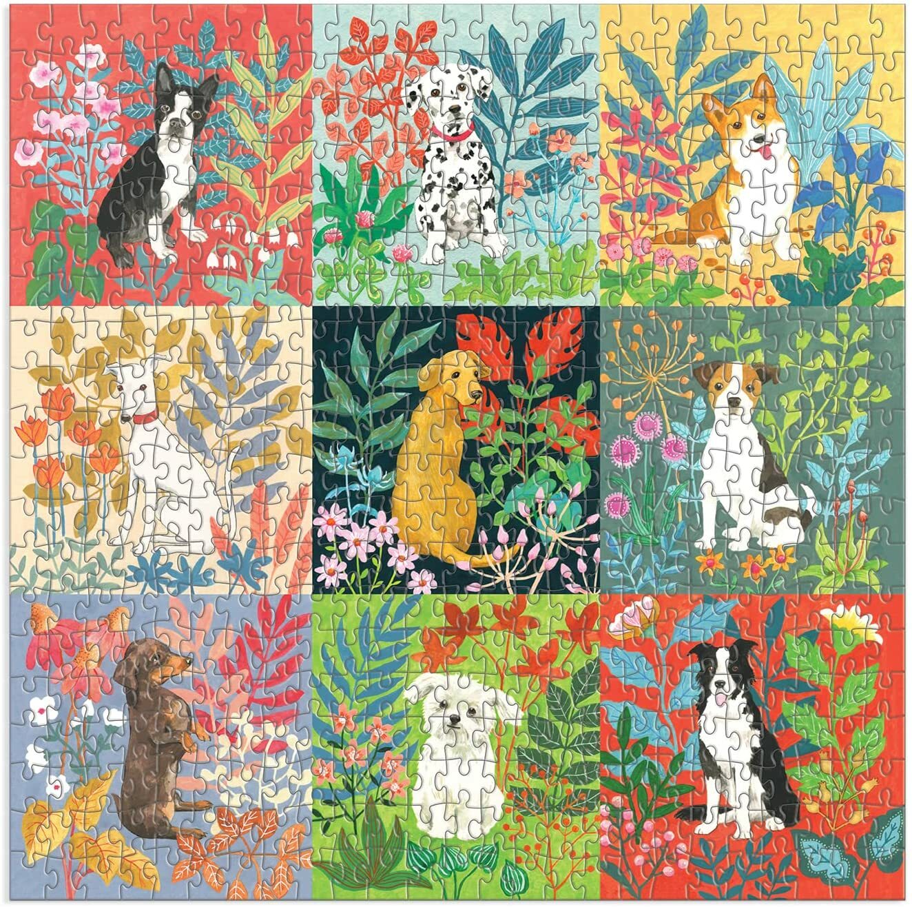 【GALISON】Good Puzzle Co. 狗和花500片拼圖