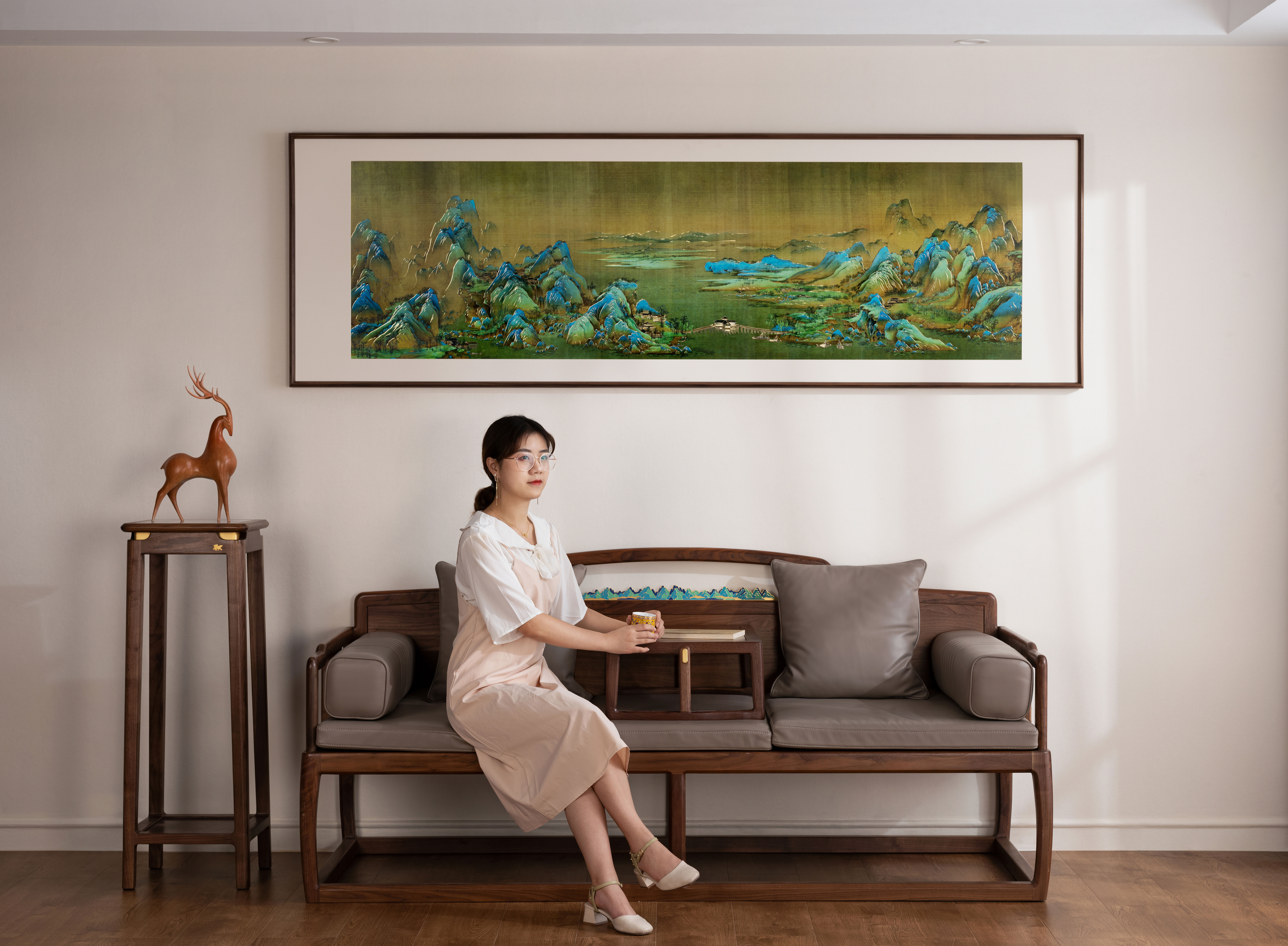 千里江山之錦繡河山(銅雕畫)