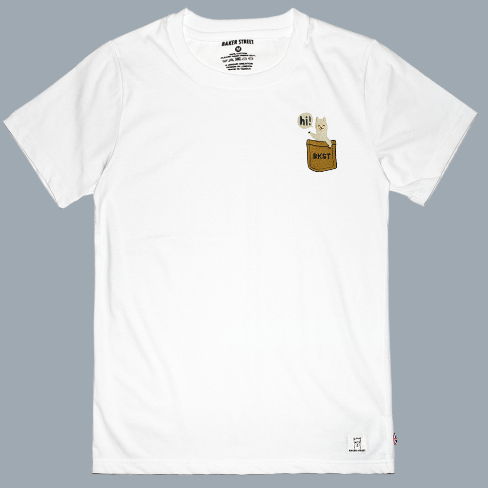 Embroidery-口袋羊 刺繡 短袖T恤