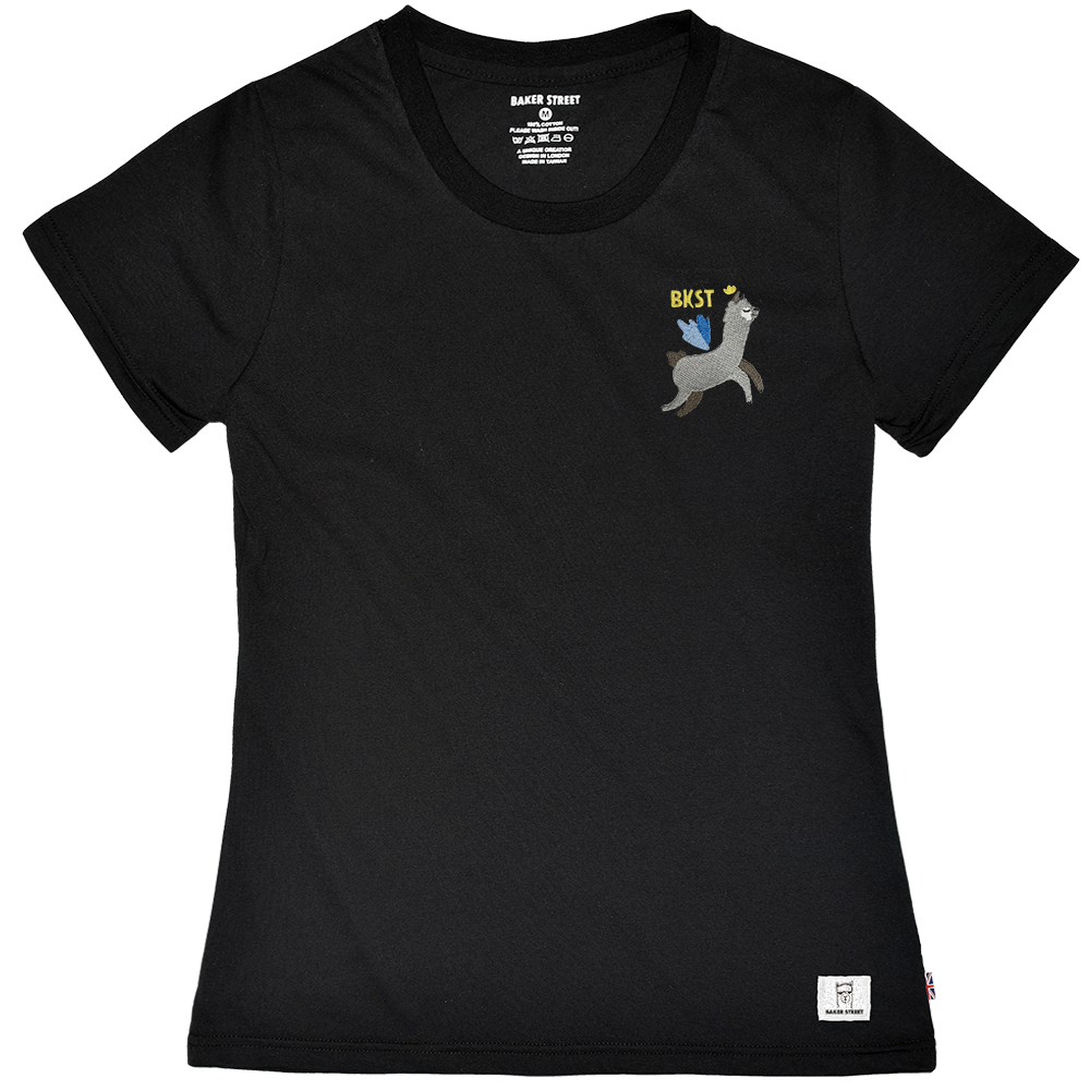 Embroidery-飛天羊 刺繡 女版短袖T恤