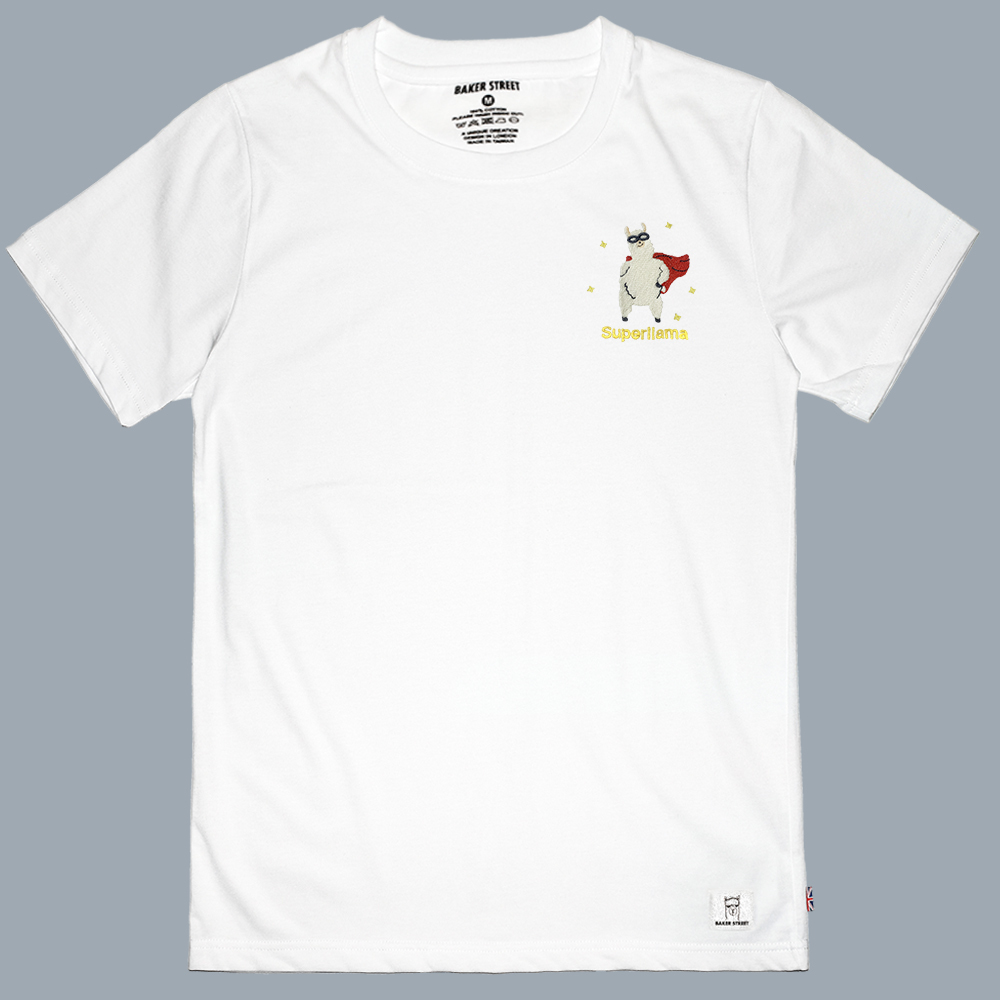 Embroidery-超人羊  刺繡 短袖T恤