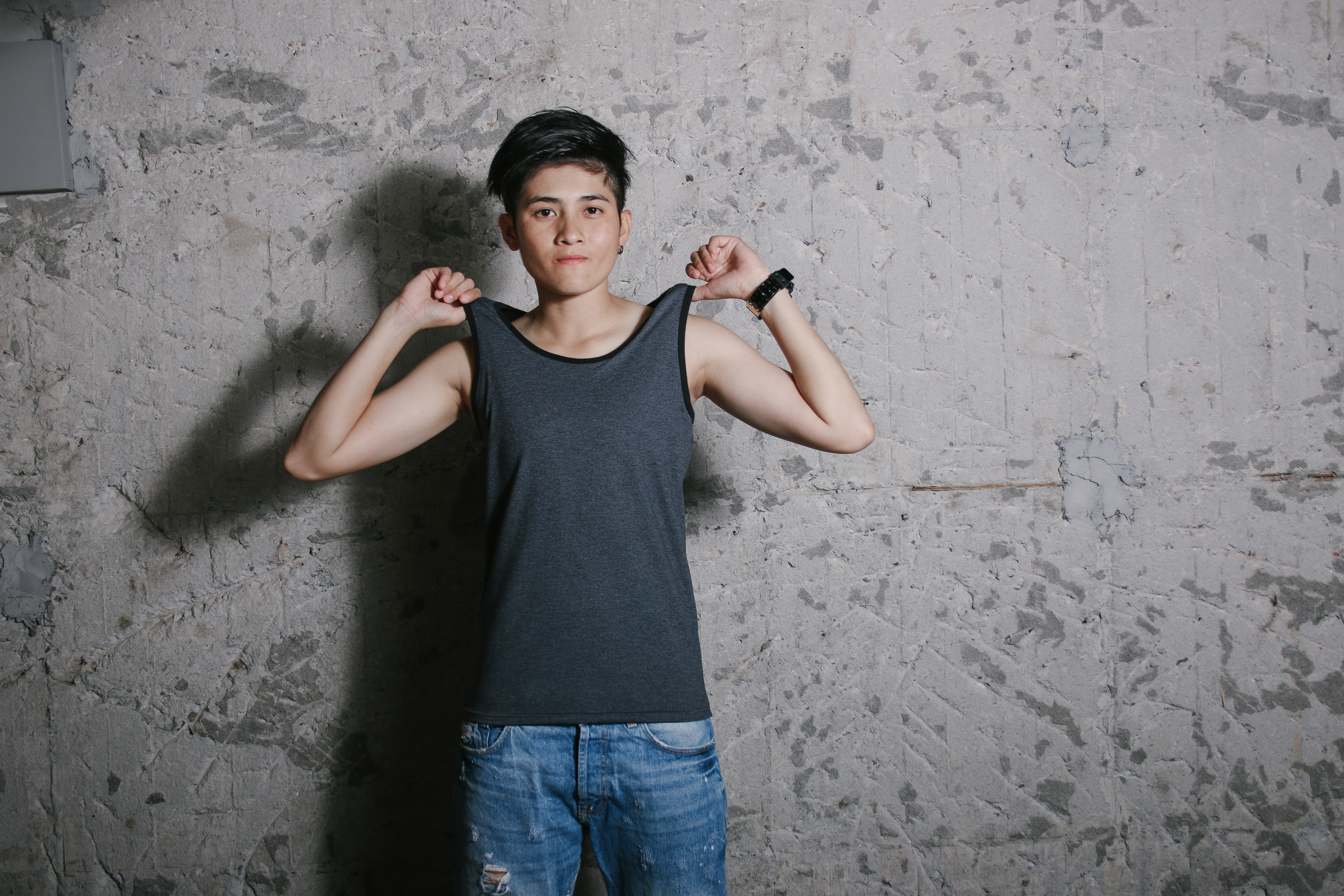 Tank 外穿束胸背心 - 星空藍【D90】