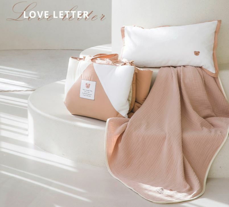 Dot to Dot Love Letter 午睡墊 / 午睡枕套 / 棉紗毯