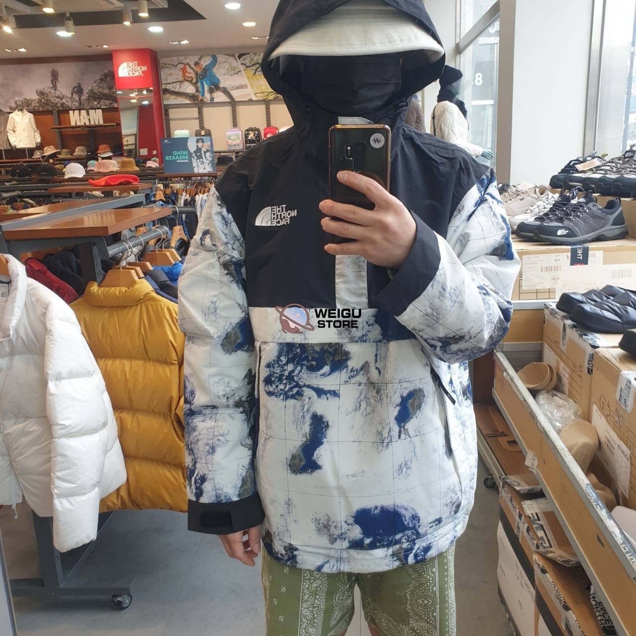 The north face sale white label dalton anorak