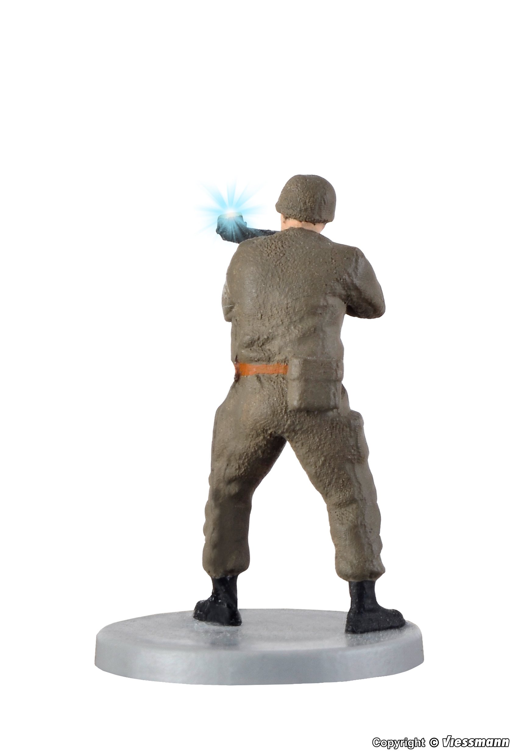 Viessmann 1530 HO Scale Soldier standing with gun and muzzle flash