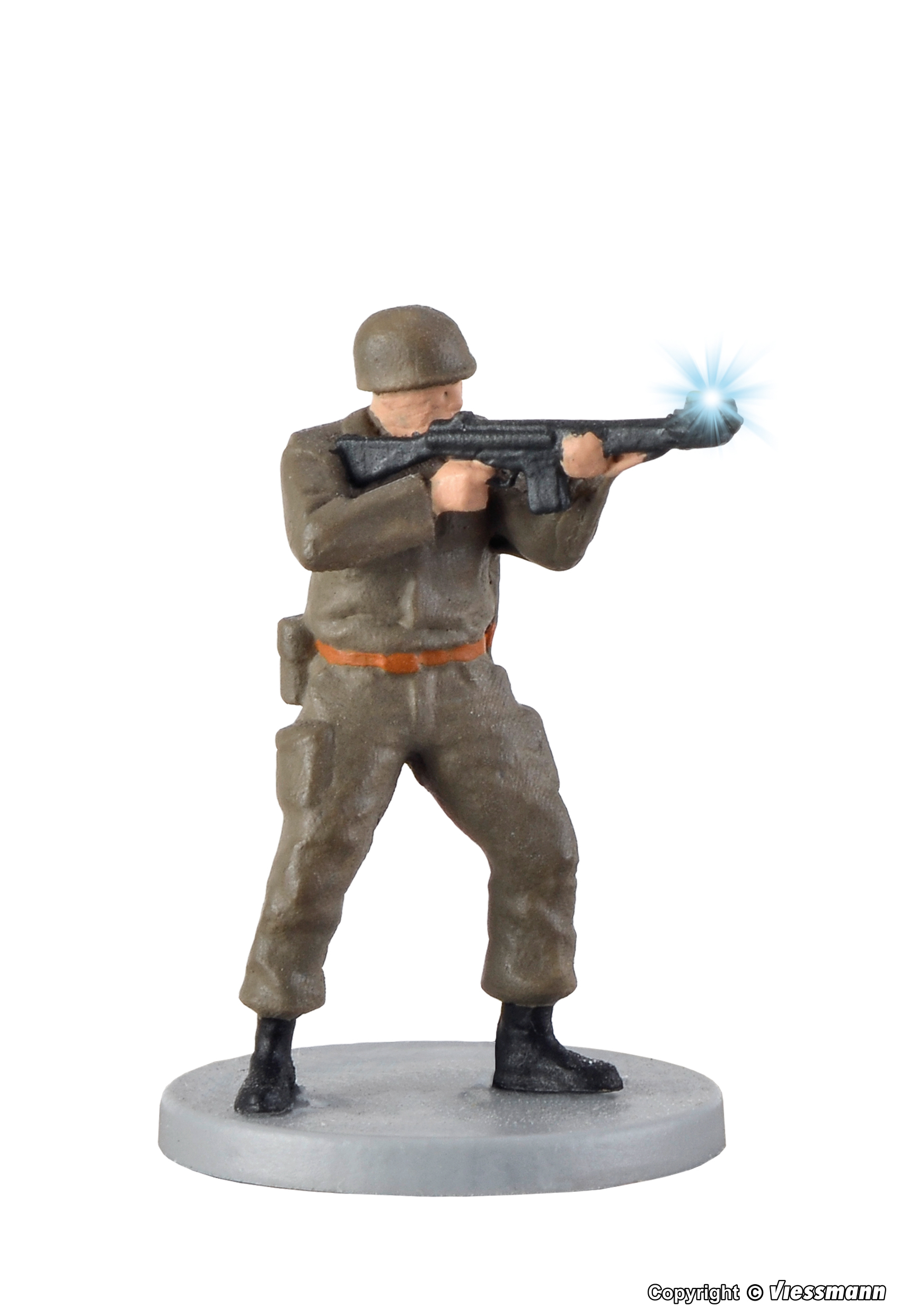 Viessmann 1530 HO Scale Soldier standing with gun and muzzle flash
