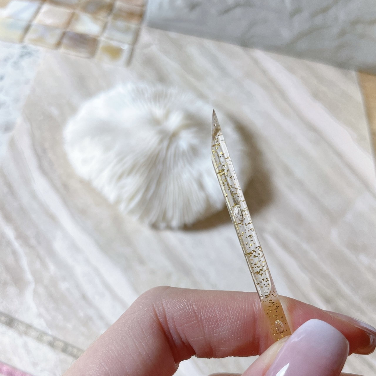 美甲閃亮亮水晶好用刮棒.櫸木棒