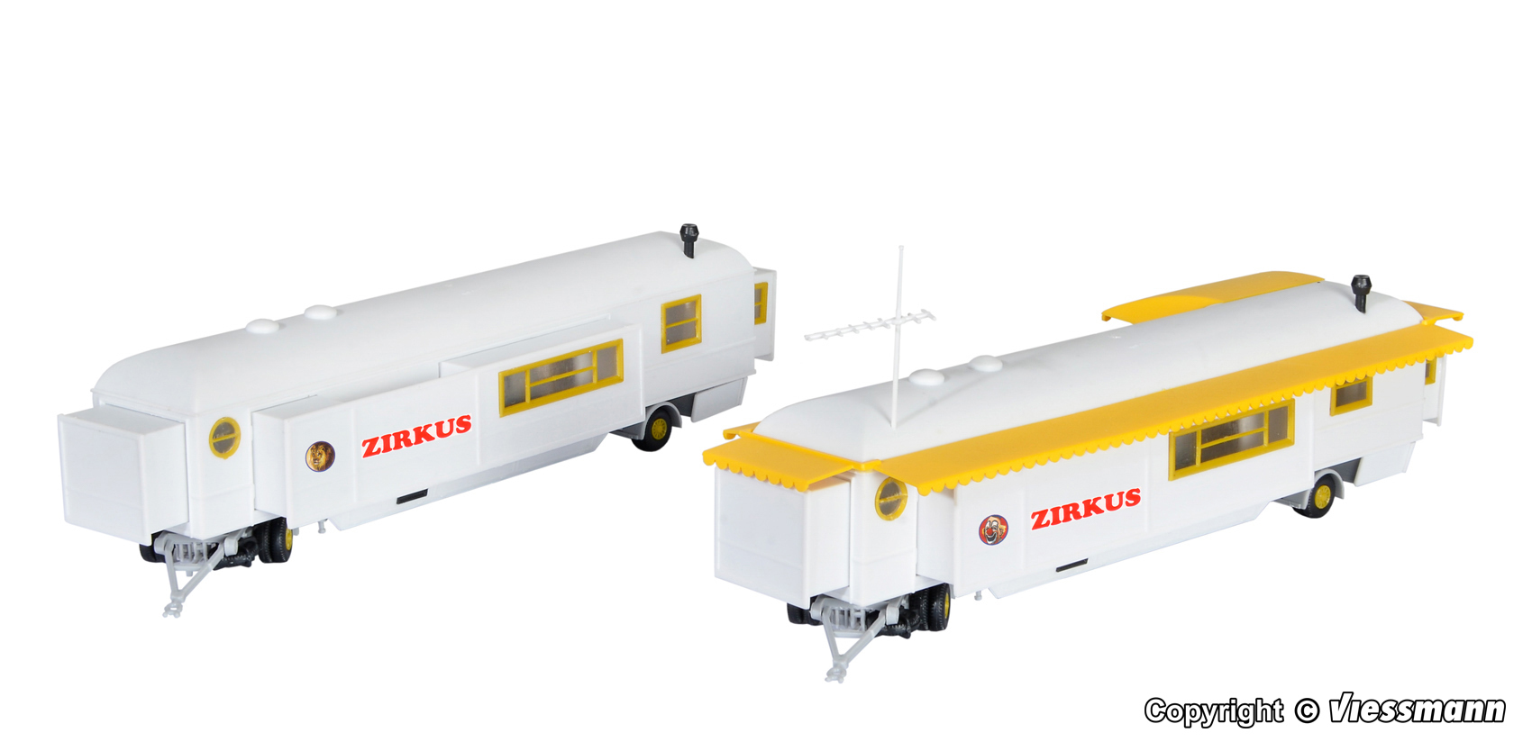 Kibri 15704 HO Scale Funfair trailer 2 pieces