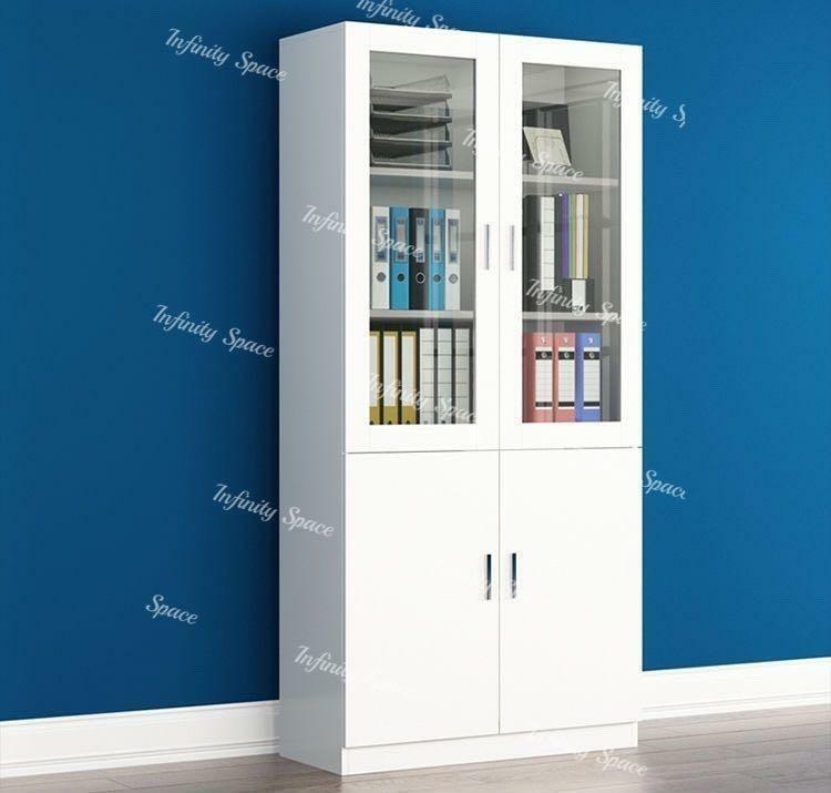 D2195 木門玻璃門書架 書櫃