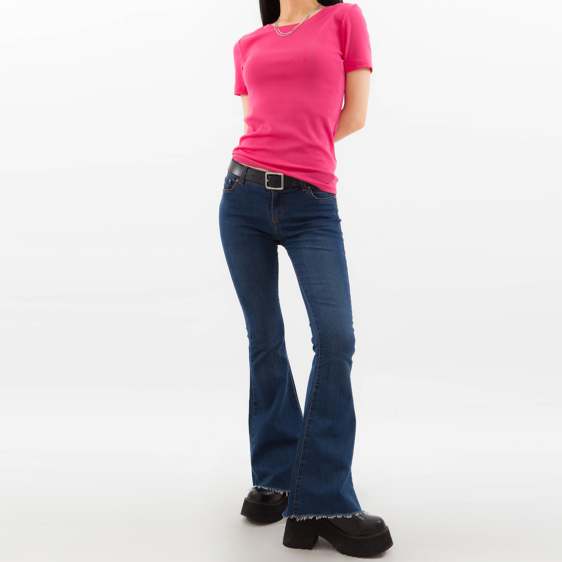 圓領棉質短袖上衣