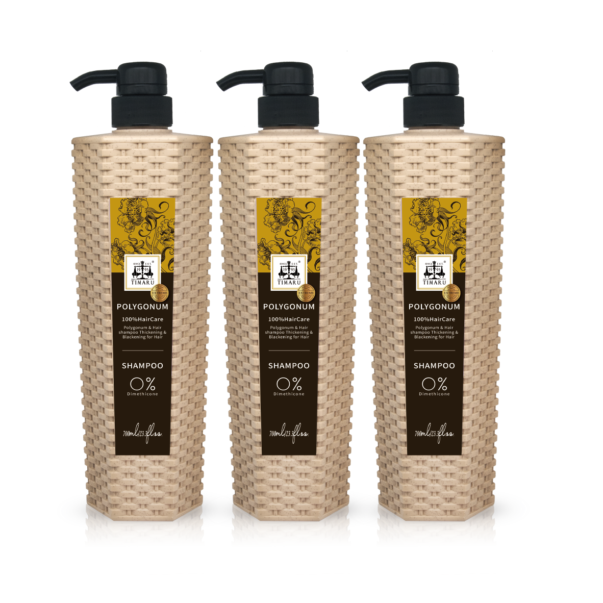 Timaru 堤瑪露 秘製草本極黑髮強健洗髮露 700ml（3入組）