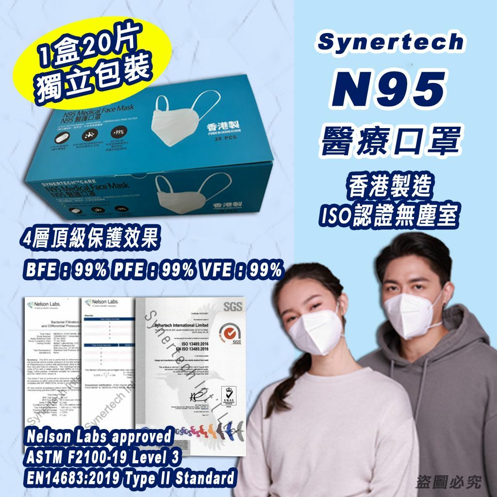 Synertech N95 Medical Face Mask醫療口罩