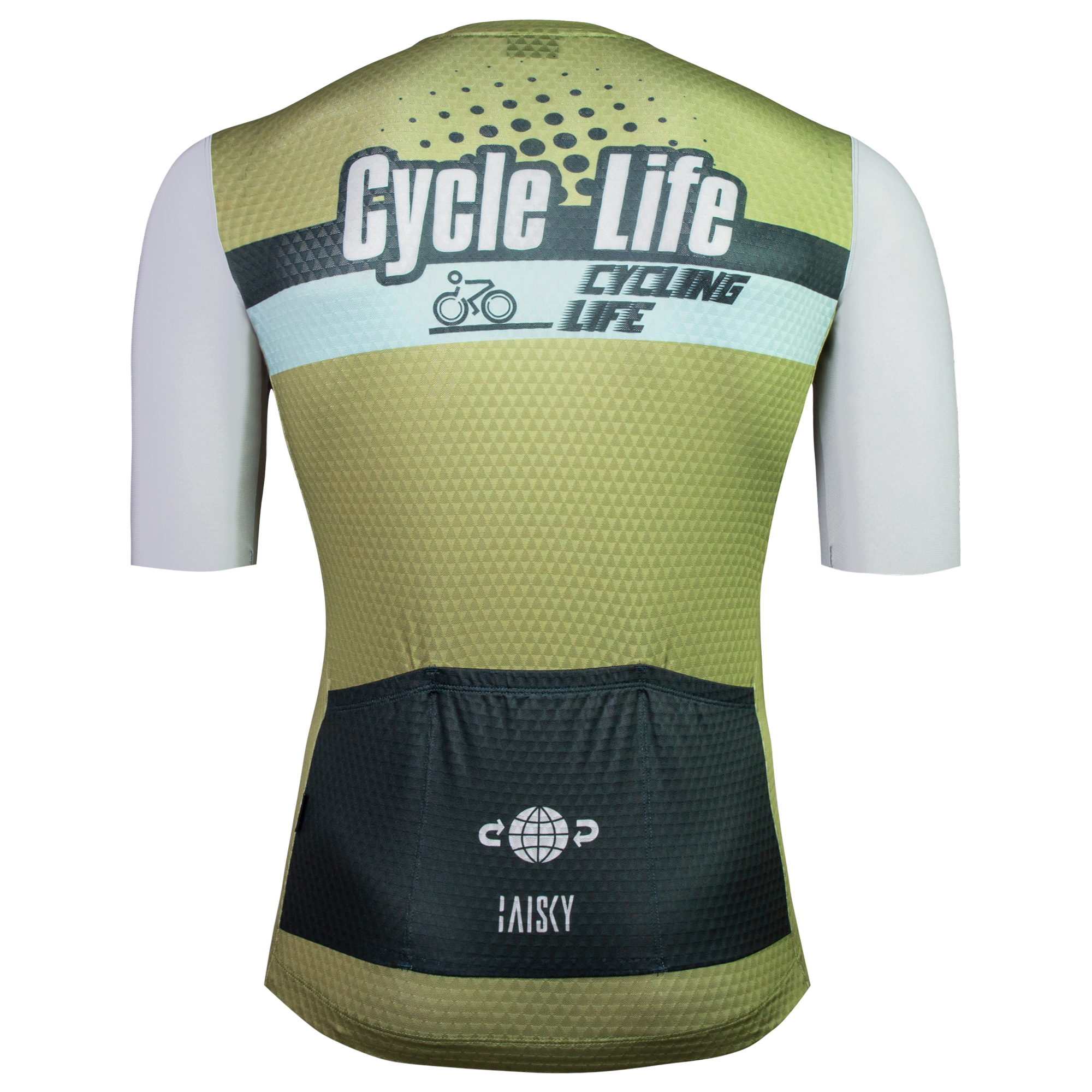 男款空力短車衣 日常 綠