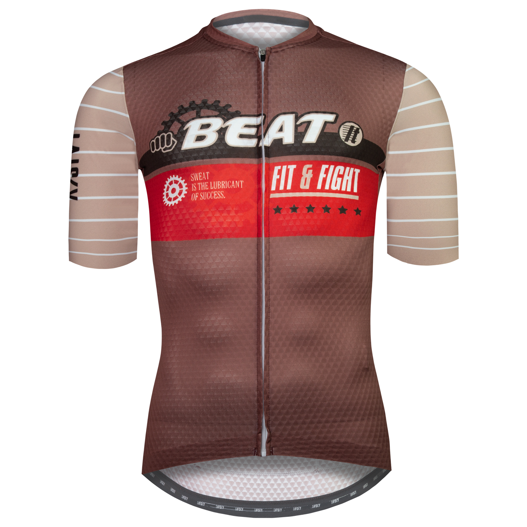 男款空力短車衣 鬥士 褐