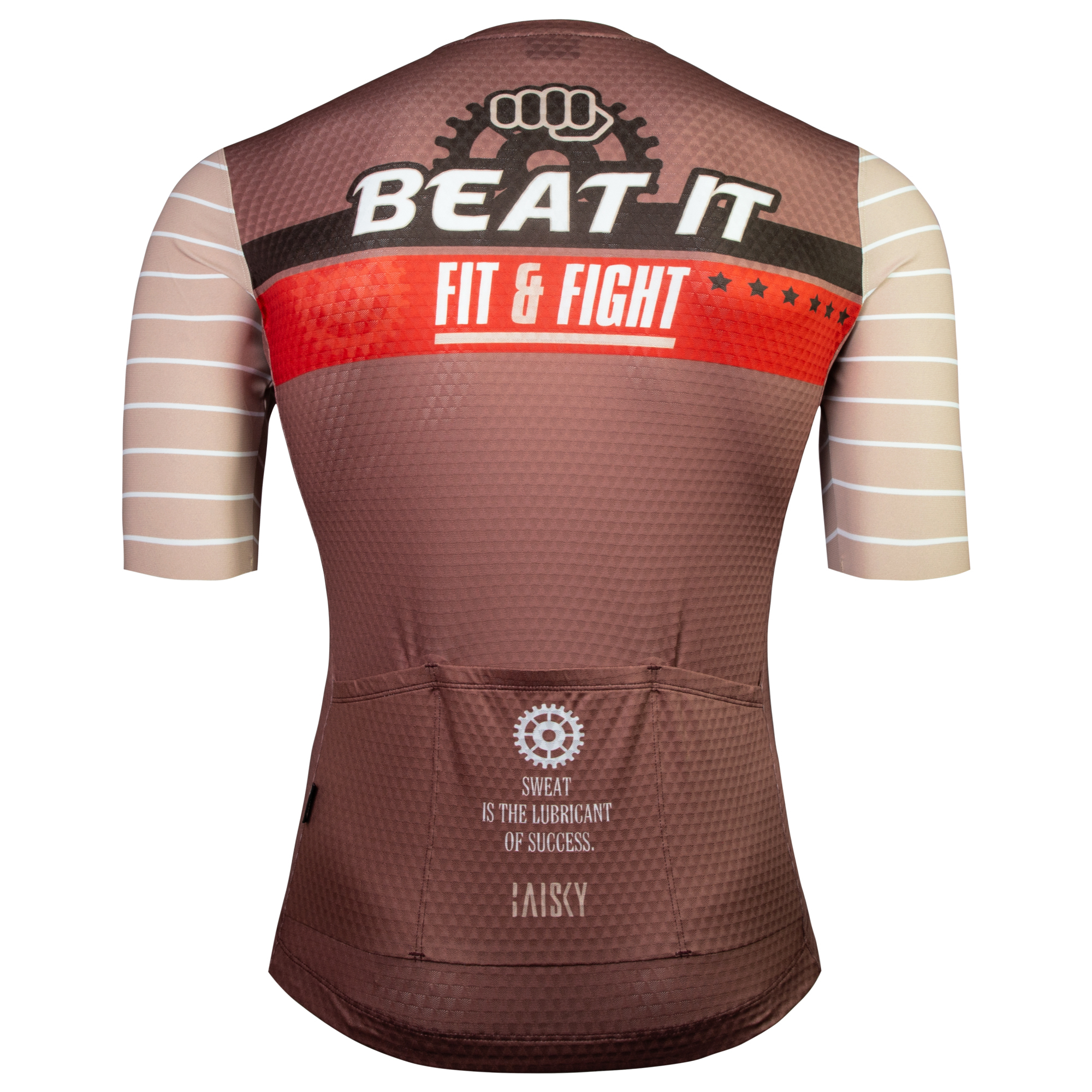 男款空力短車衣 鬥士 褐