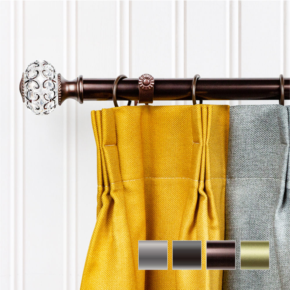 25.4mm│優雅別緻│伸縮窗簾桿│4色2尺寸