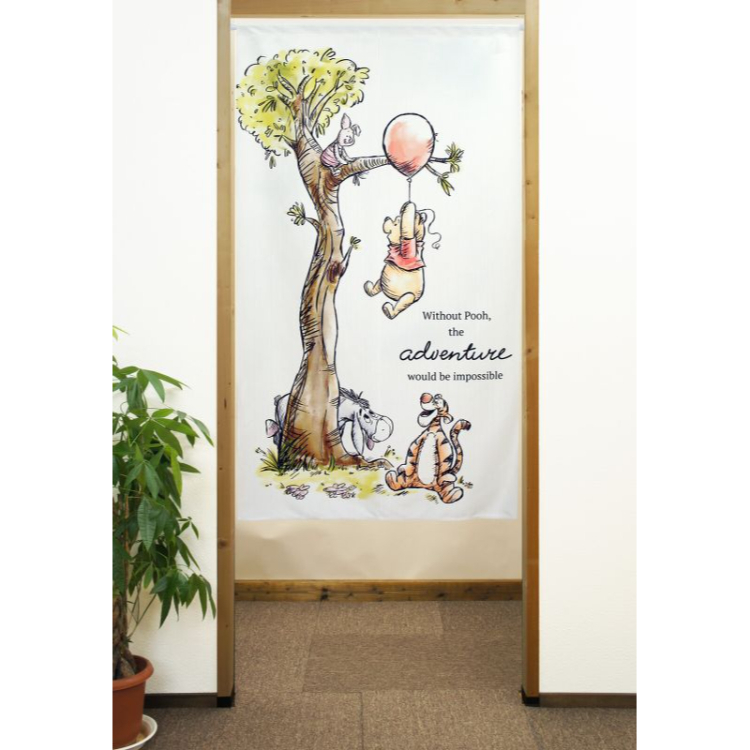 迪士尼小熊維尼門簾 85 x 150 cm 歷險記 #CM22D-95707