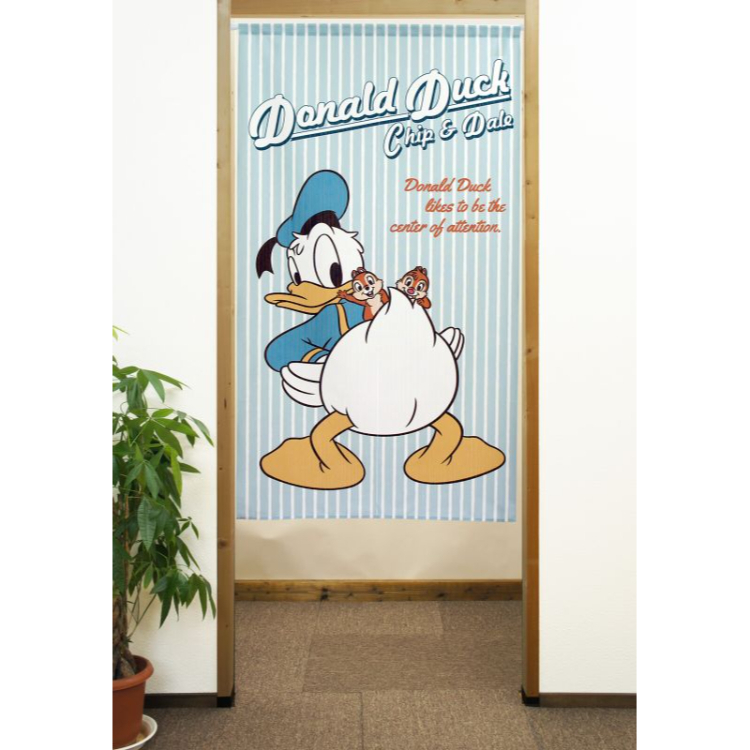 迪士尼唐老鴨門簾 85 x 150 cm 唐老鴨和大鼻鋼牙 #CM22D-95705