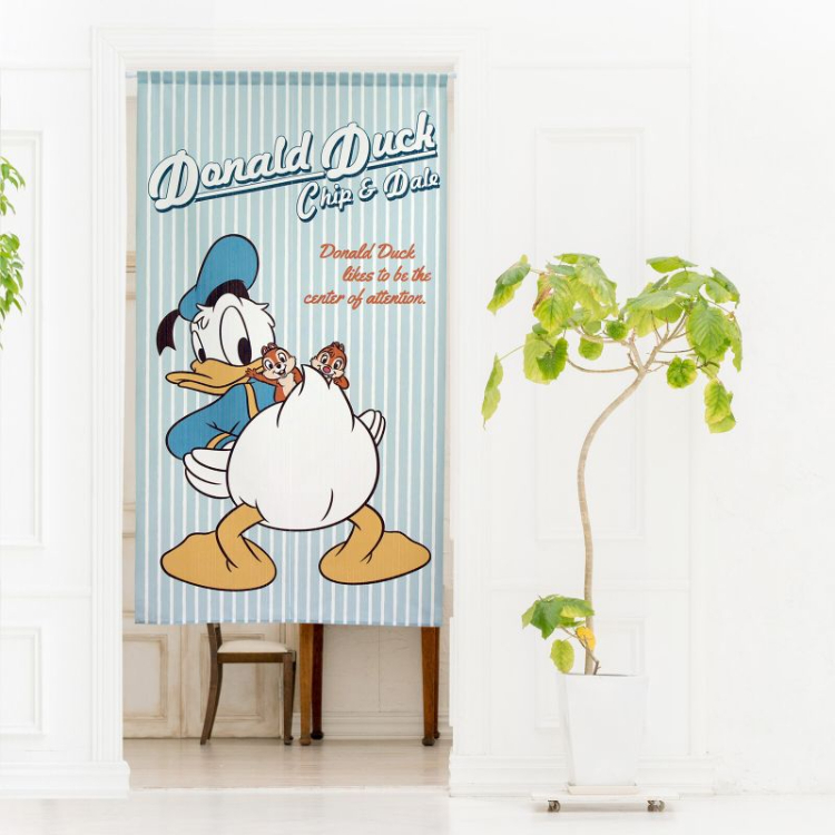 迪士尼唐老鴨門簾 85 x 150 cm 唐老鴨和大鼻鋼牙 #CM22D-95705