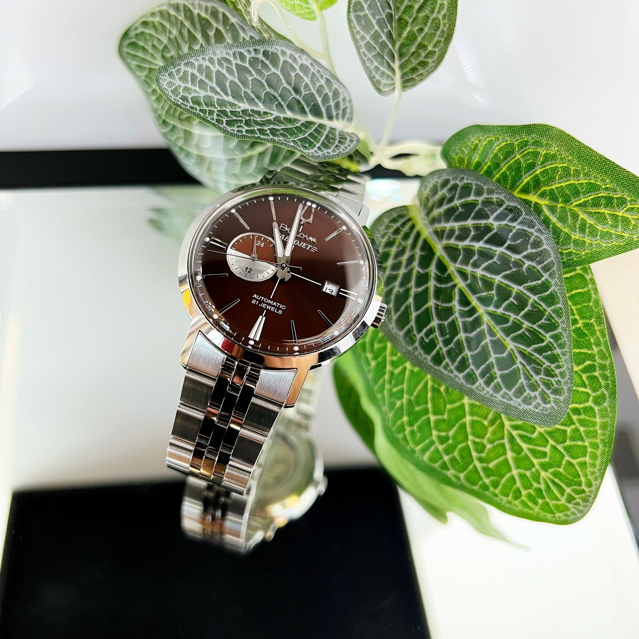 【BULOVA 寶路華】Classic系列紳士經典機械錶96B374 / 96B375