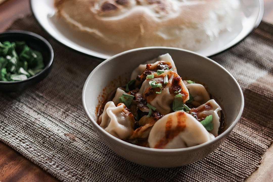 紅油餃子,植物肉水餃